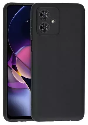 Silikon / TPU Hülle Motorola Moto G54 5G in candy schwarz - Schutzhülle