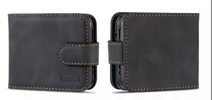 Klapp-Tasche Klassik (Book Style) Samsung F711 Galaxy Z Flip 3 schwarz - Schutzhülle