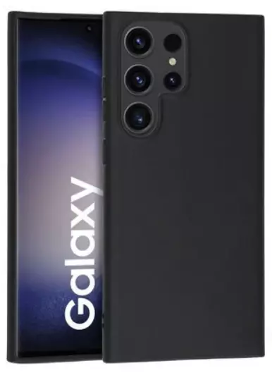 Silikon / TPU Hülle Samsung S918B Galaxy S23 Ultra in candy schwarz - Schutzhülle